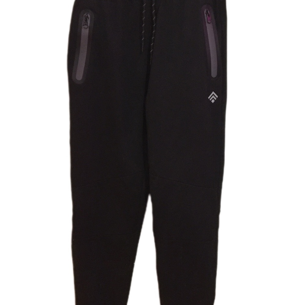 Black Joggers with Zipper Pockets